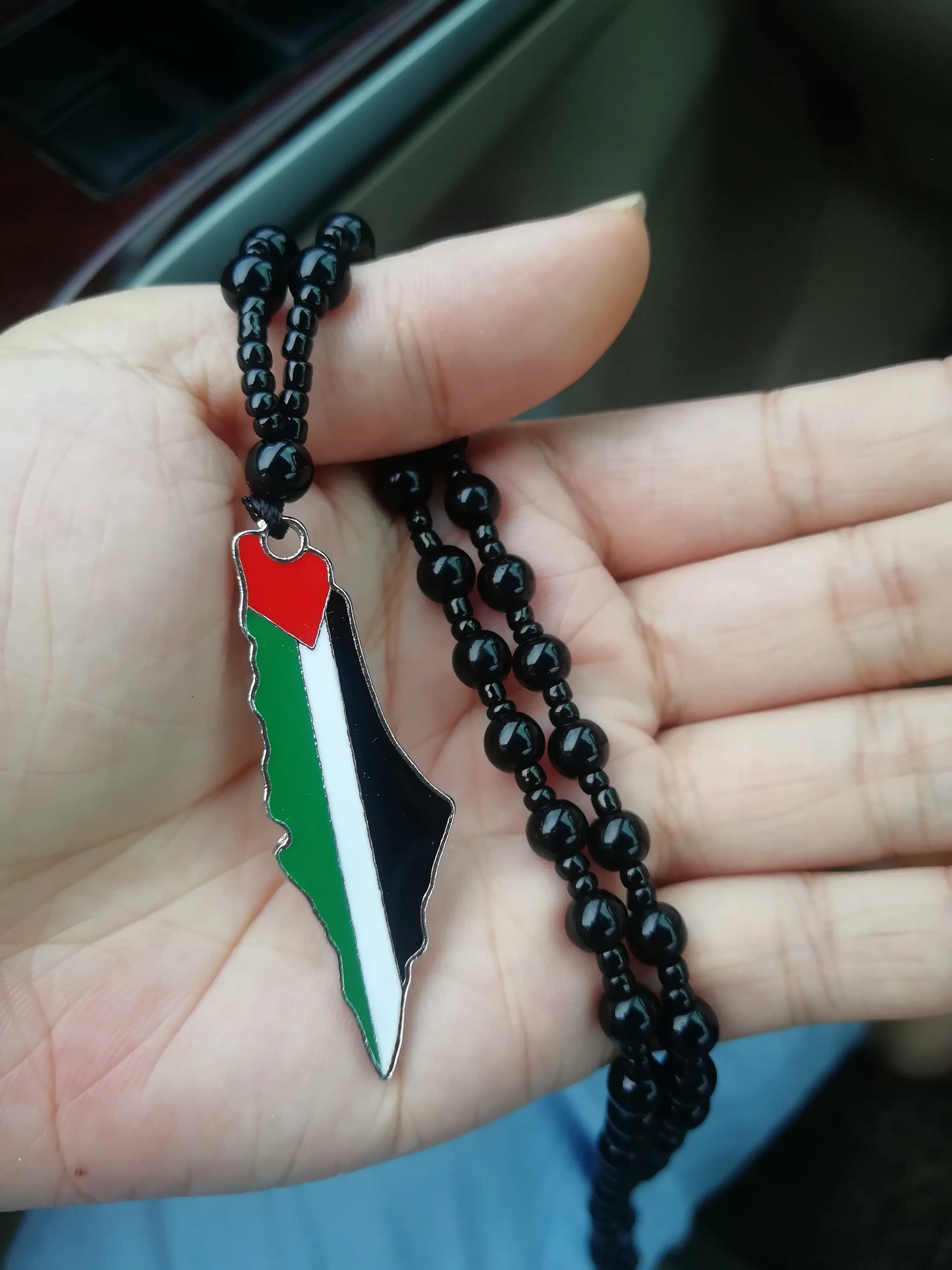 Palestine Flag Necklace/ Car Hanger