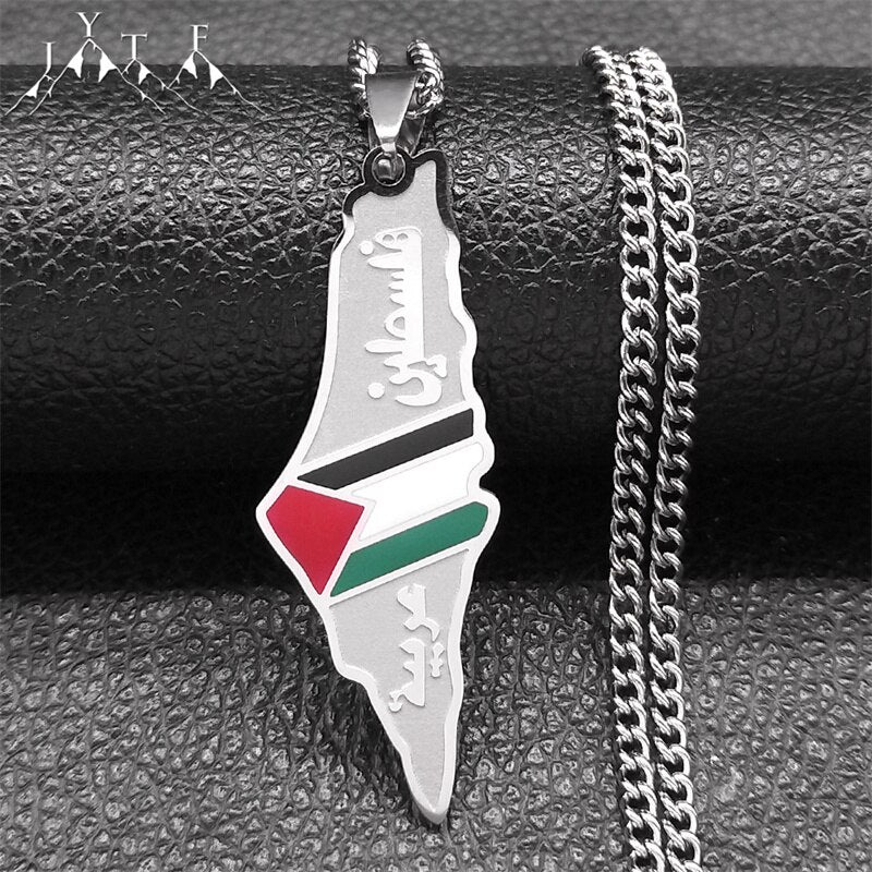 Unisex | Palestine National Flag Necklace