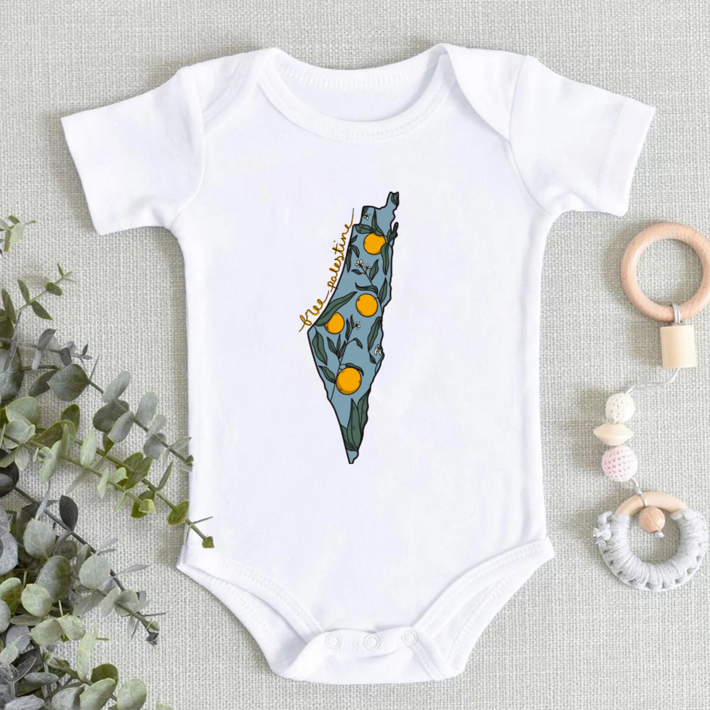 Free Palestine Romper For Babies 0-24 months
